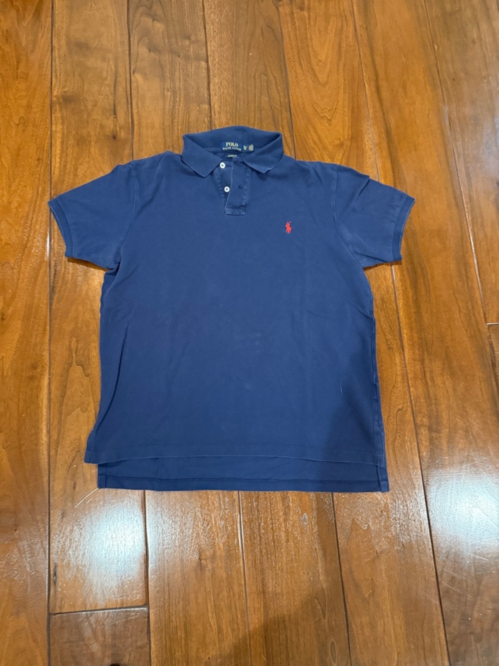 Polo by Ralph Lauren Navy Short-Sleeve Polo with Red Pony Logo